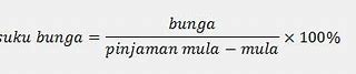 Rumus Mencari Persentase Bunga Tunggal